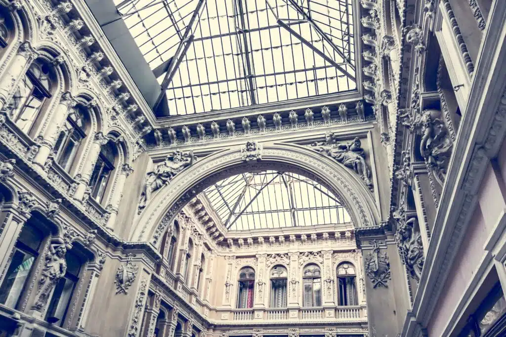 Architecture of old corridor